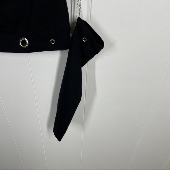 NEW Punk Rave Black Skeleton Short Sleeve Chain Sleeve Tee Small - Picture 4 of 7